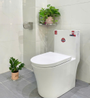 Bồn Cầu Sứ Nguyên Khối 1325