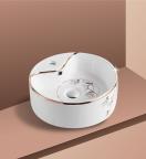 Lavabo Sứ Dáng Tròn H-885