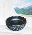Chậu Lavabo Sứ Đặt Bàn Có Họa Tiết H-895