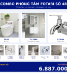 Combo lạnh 11 — 10 món — tủ lavabo — Đồng thau