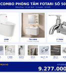 Combo lạnh 19 — 10 món — tủ lavabo — Đồng thau