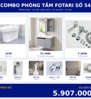 Combo kết hợp 04 — 9 món — tủ lavabo — Đồng thau