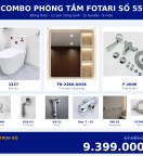 Combo kết hợp 17 — 9 món — tủ lavabo — Đồng thau