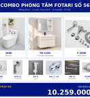 Combo kết hợp 20 — 9 món — tủ lavabo — Đồng thau