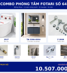 Combo nóng lạnh 24 — 8 món — tủ lavabo — Đồng thau