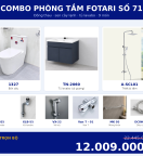 Combo lạnh 23 — 9 món — tủ lavabo — Đồng thau