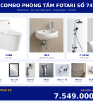 Combo kết hợp 12 — 10 món — lavabo treo tường — Đồng thau