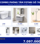 Combo kết hợp 11 — 9 món — tủ lavabo — Đồng thau