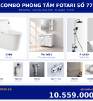 Combo kết hợp 21 — 9 món — tủ lavabo — Đồng thau