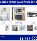 Combo kết hợp 23 — 9 món — tủ lavabo — Đồng thau