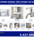 Combo lạnh 03 — 10 món — tủ lavabo — INOX 304