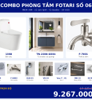 Combo lạnh 18 — 10 món — tủ lavabo — INOX 304