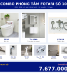 Combo kết hợp 14 — 9 món — tủ lavabo — INOX 304