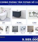 Combo kết hợp 18 — 9 món — tủ lavabo — INOX 304
