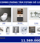 Combo kết hợp 22 — 9 món — tủ lavabo — INOX 304