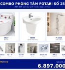 Combo lạnh 12 — 10 món — lavabo treo tường — INOX 304