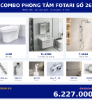 Combo lạnh 09 — 9 món — tủ lavabo — INOX 304