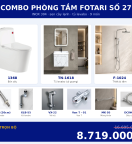 Combo lạnh 17 — 9 món — tủ lavabo — INOX 304