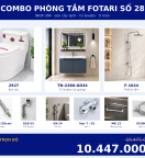 Combo lạnh 22 — 9 món — tủ lavabo — INOX 304