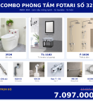 Combo kết hợp 10 — 9 món — tủ lavabo — INOX 304