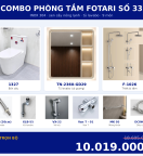 Combo kết hợp 19 — 9 món — tủ lavabo — INOX 304
