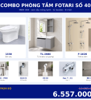 Combo nóng lạnh 09 — 8 món — tủ lavabo — INOX 304