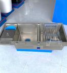 Chậu Rửa Chén 2 Hộc Inox 304 Fotari C-28 