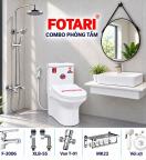 Combo mô phỏng 09 — lavabo đặt bàn, gương tròn dây da