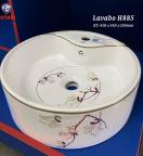 Lavabo Sứ Dáng Tròn H-885