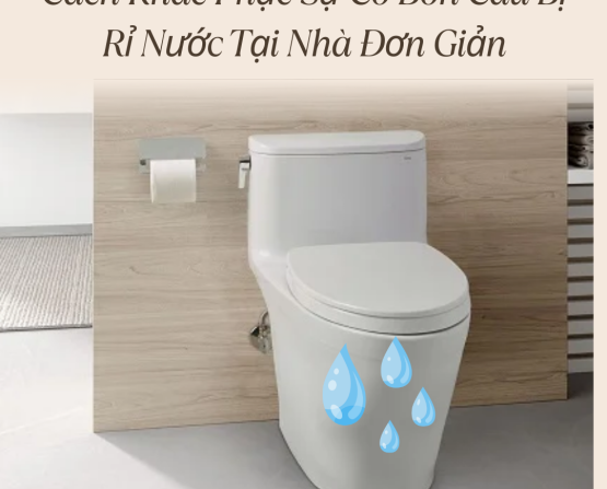 Cách Khắc Phục Sự Cố Bồn Cầu Bị Rỉ Nước Tại Nhà Đơn Giản