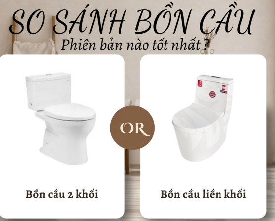 So Sánh Bồn Cầu 1 Khối Và 2 Khối