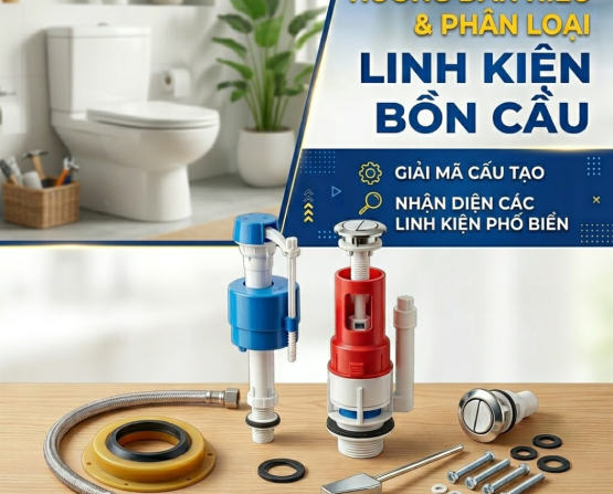 Hướng dẫn chọn mua linh kiện bồn cầu: Tất Tần Tật Về Phụ Kiện Và Cách Thay Thế Hiệu Quả
