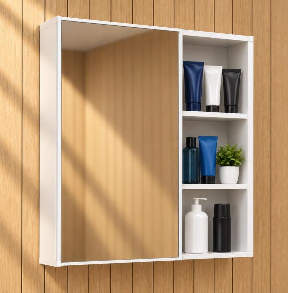 Cận cảnh gương tủ có ngăn để đồ TL-2760