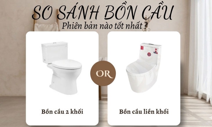 So Sánh Bồn Cầu 1 Khối Và 2 Khối