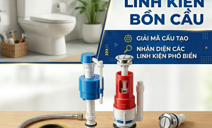 Hướng dẫn chọn mua linh kiện bồn cầu: Tất Tần Tật Về Phụ Kiện Và Cách Thay Thế Hiệu Quả