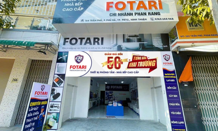 Showroom Thiết Bị Phòng Tắm Fotari Phan Rang - Tháp Chàm