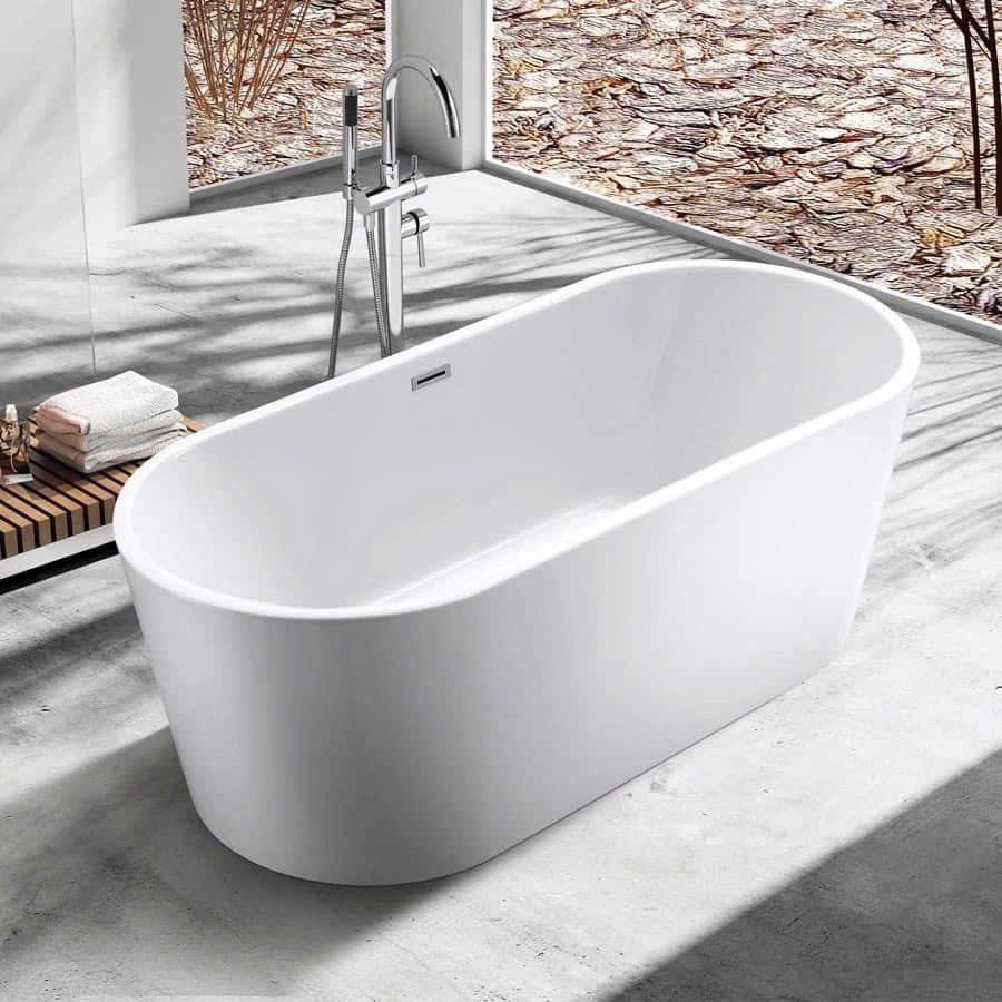 Bồn Tắm Oval Cạnh Thẳng Fotari ABT-1015 8