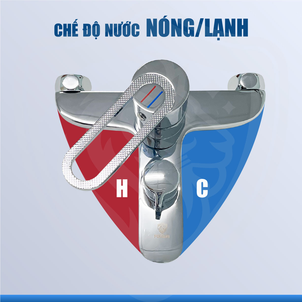 Củ sen nóng lạnh A-CS22 sử dụng cho 2 nguồn nước nóng - lạnh