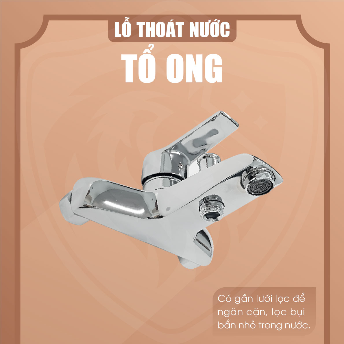 Củ sen nóng lạnh Fotari F2009 thiết kế lỗ thoát nước dạng tổ ong