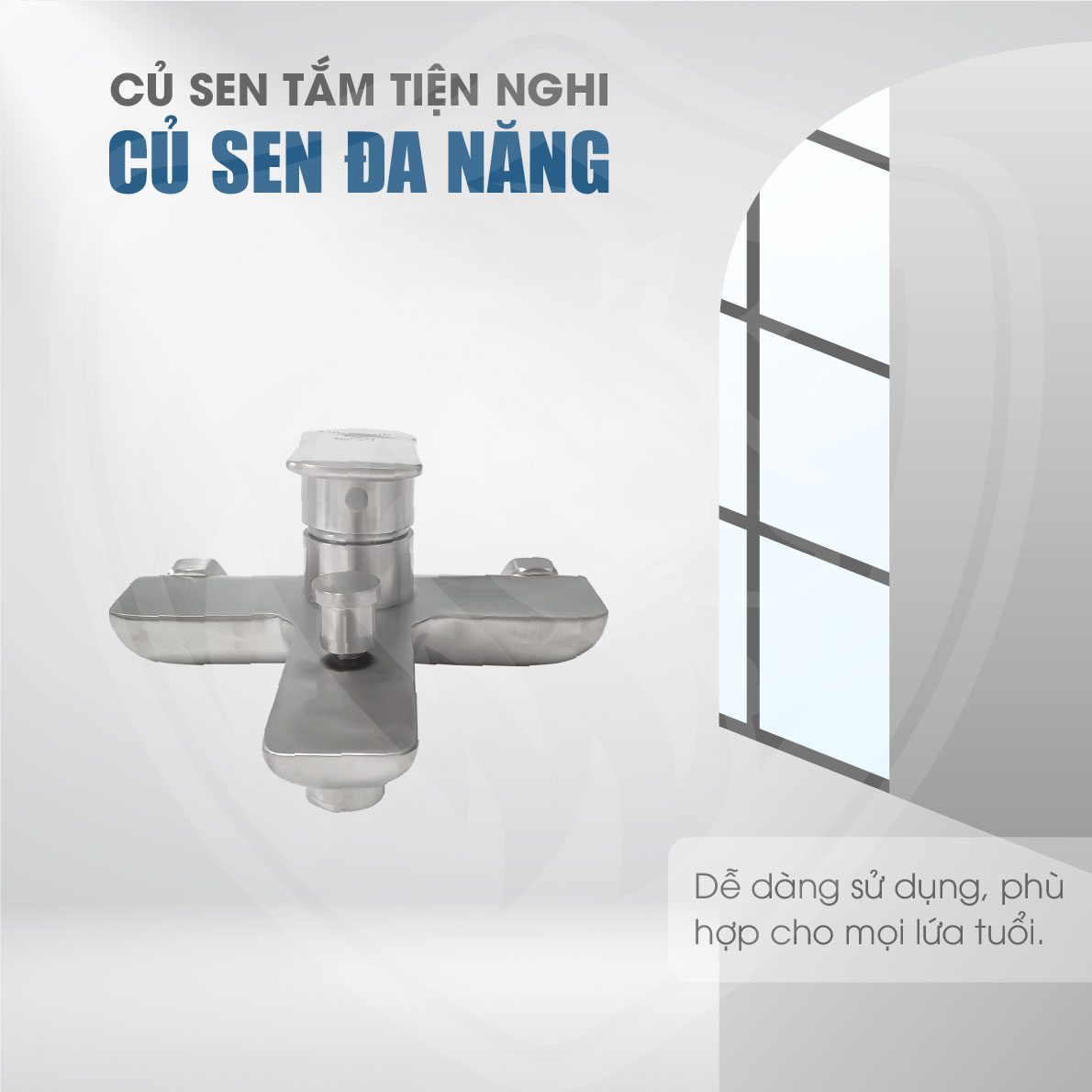 Củ sen nóng lạnh Inox F-2083 tiện nghi, đa năng