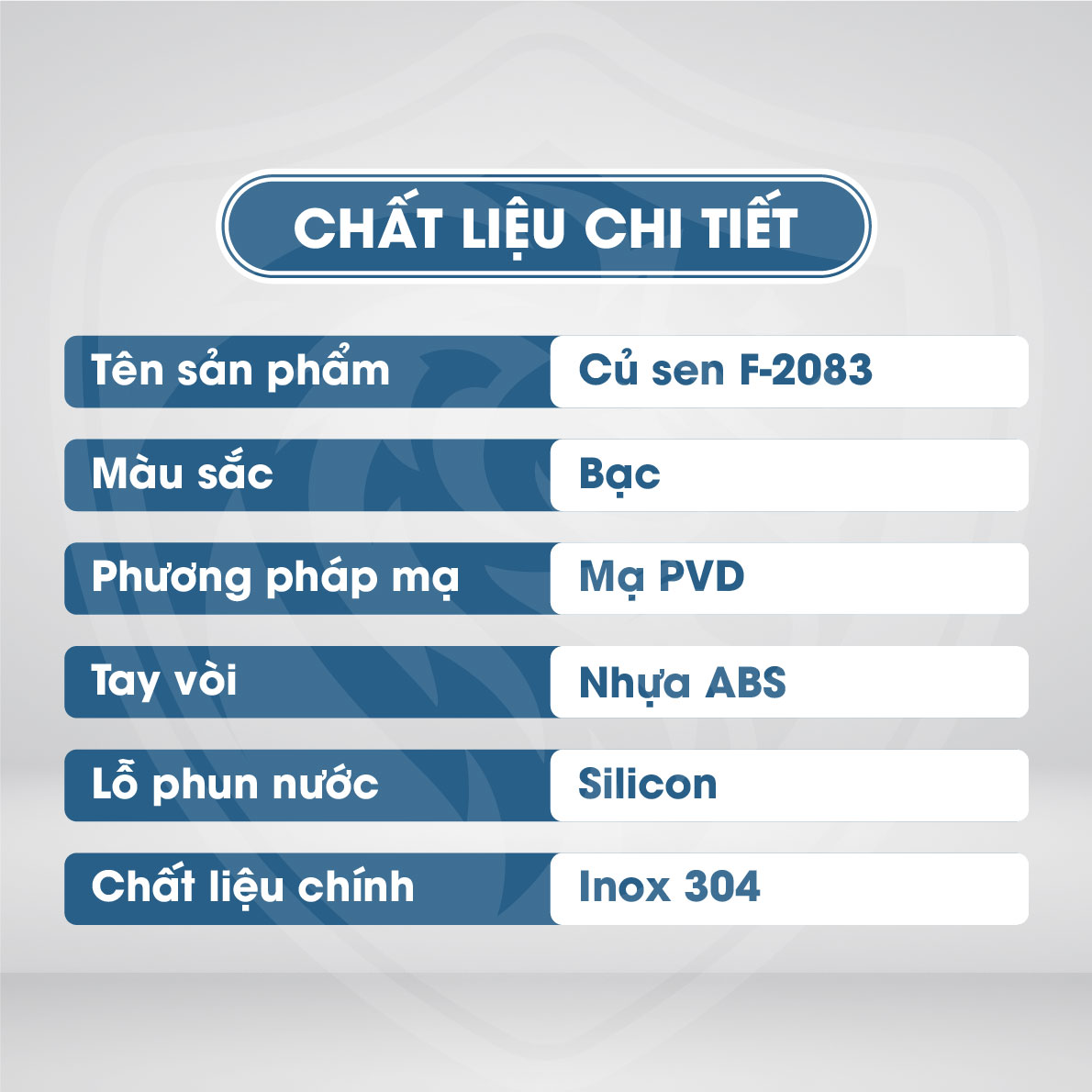 Chất liệu củ sen nóng lạnh F2083