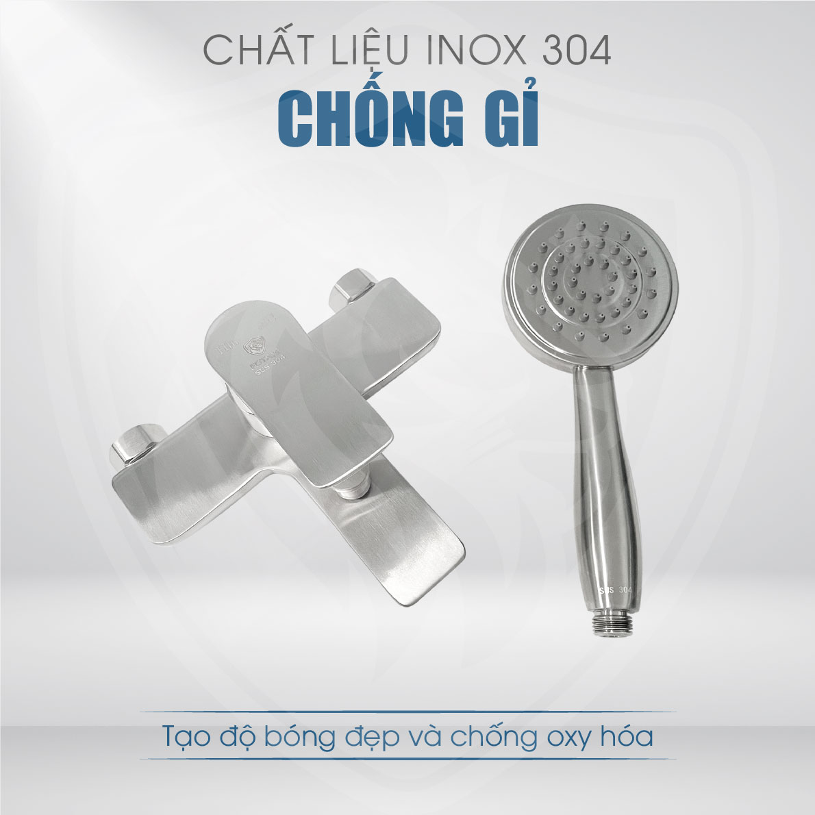 Củ sen nóng lạnh F2083 chất liệu Inox 304 chống gỉ sét