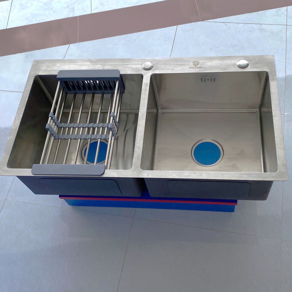 Bồn rửa chén inox 304 2 ngăn C-06