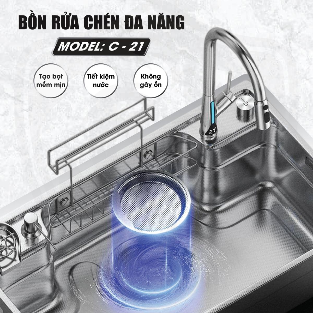 Chậu Chén Fotari Inox 304 C-21