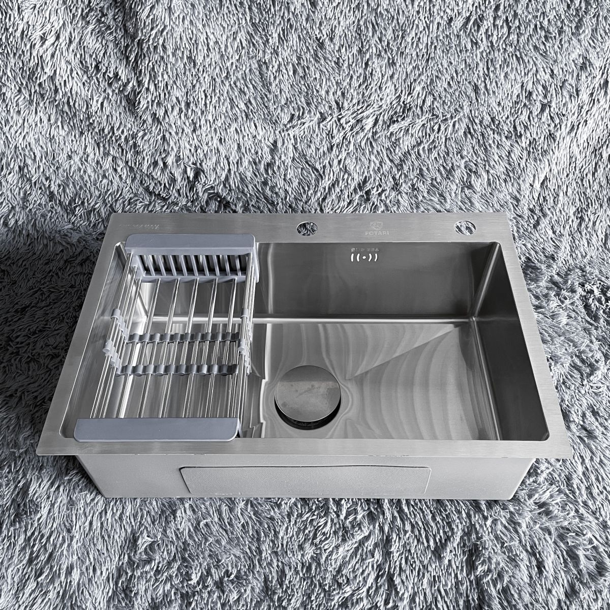Ảnh chụp thực tế chậu chén inox 1 hộc C34 4