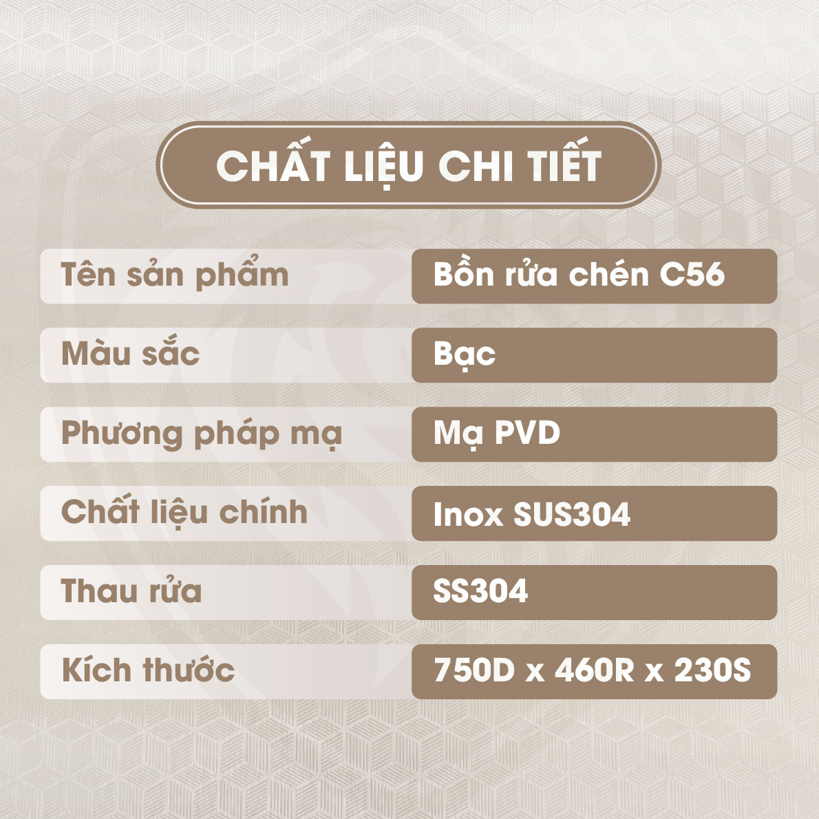 Chậu rửa chén bát fotari C-56