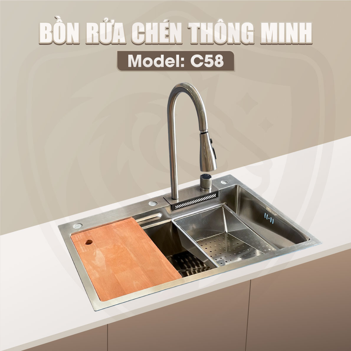 chậu chén inox 304 Fotari C-58