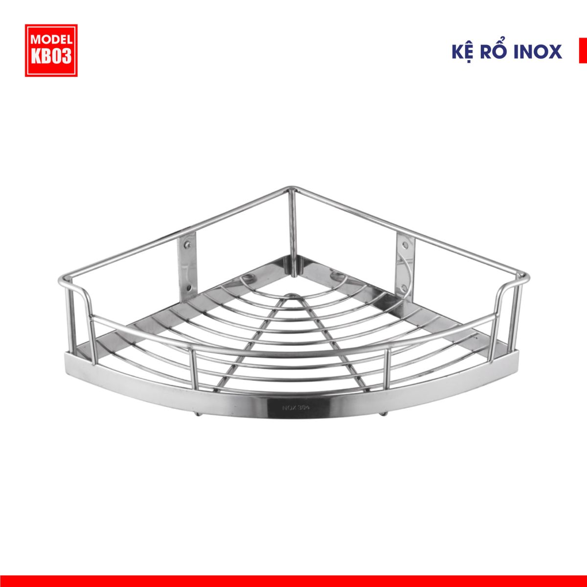 Kệ Rổ Inox KB-03