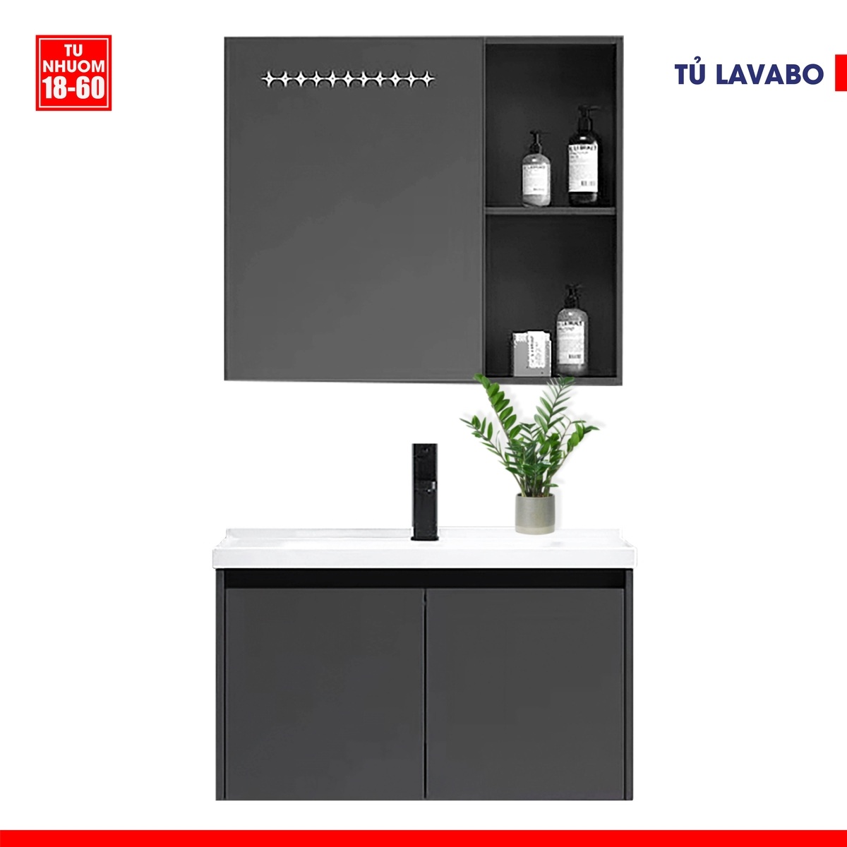Tủ Lavabo Nhôm TL - 1860