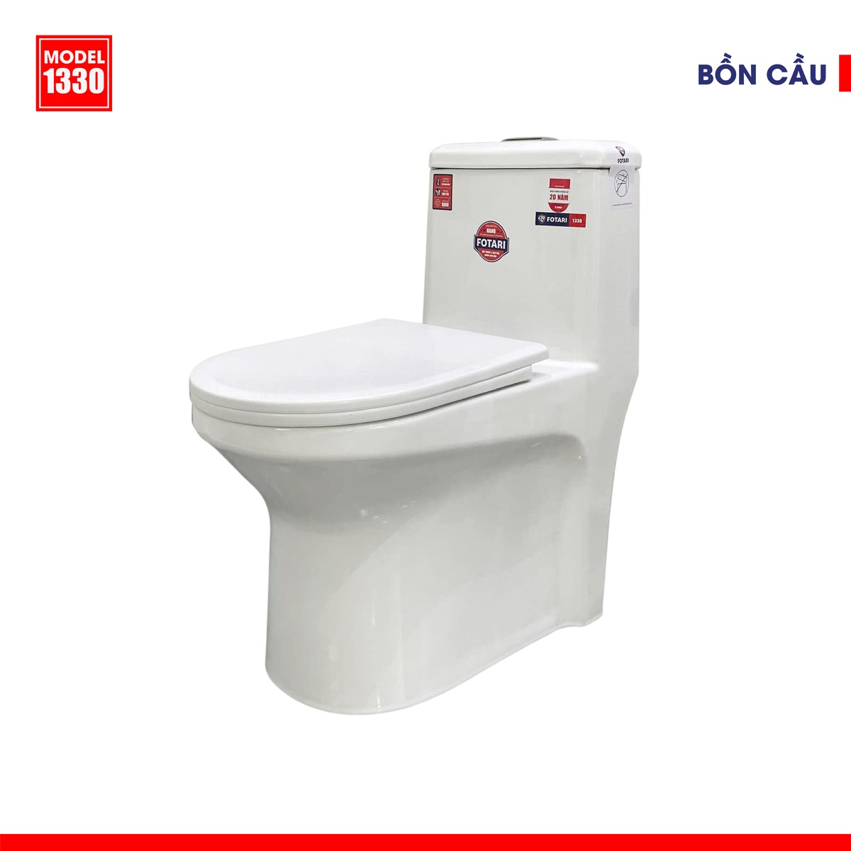 Bồn Cầu Nguyên Khối 1330